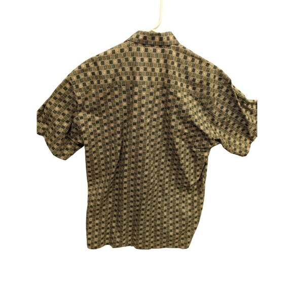 Burma Bibas 60 Singles Cotton Lawn Shirt Men Size M Green Check Pattern Cotton - Picture 11 of 11